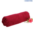 Bombay Dyeing Tulip Maroon Bath Towel
