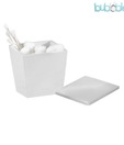 Plumeria  White Cotton Container