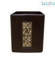 Plumeria  Classy Brown Waste Basket