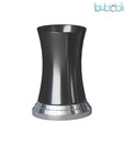 Plumeria  Hourglass Shape Nickel Plated Tumbler