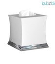 Plumeria  White Tissue Box