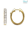 Bling Gorgeous Hoop American Diamond Earrings