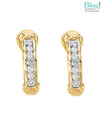 Bling Majestic Line Shape American Diamond Earrings