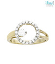Bling Fancy Round American Diamond Ring