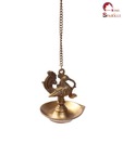 Home Sparkle Brass Peacock Diya