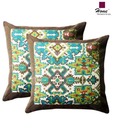 Home Set Of 2 Cotton Brown Cushion Covers