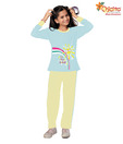 Chicita Light Blue & Yellow Night Suit For Kids