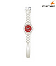 Fastrack Analog Silver Strip Watch