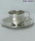 Bharat Handicrafts German Silver Cup & Saucer Set