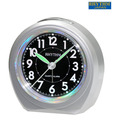 Rhythm Round Black Dial Table Clock