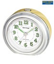 Rhythm Round White Dial Table Clock
