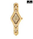 Calvino Diamond Shaped Gold Watch