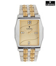 Calvino Silver & Gold Tone Bracelet Watch