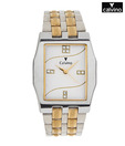 Calvino Stylish White Studded Dial Watch