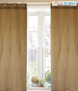 Dekor World Beige and White Blissful Curtain