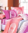 Valtellina Multi-coloured Printed Double Bed Sheet With Two Pillow Covers