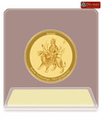Diviniti Golden Durga Mata Acrylic Car Frame