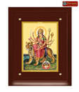 Diviniti Auspicious Goddess Durga MDF Car Frame