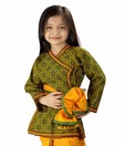 Little India Colourful Girls Dhoti Angarkha