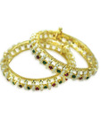 Kalai Glorious Gold Plated Pearl Bangles DSNBG11-24