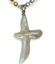 OPS. Beautiful Silver Alloy Pearl Pendant DSNP32-C