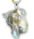 OPS. Beautiful Silver Alloy Pearl Pendant DSNP47-C