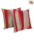 Home Kraft Parallel Pink Cushion Cover Set