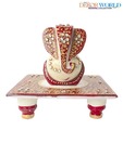 Dekor World Hand Painted Ganesha Idol