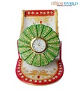 Dekor World Marble Mobile Stand With Clock