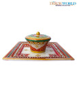 Dekor World Marble Tray & Container Set