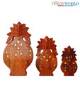 Dekor World Pineapple Key Holder Set -  3 Pcs