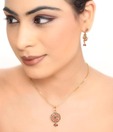 Darpan Pleasant Gold Plated Pendant Set