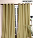 Deco Window Plain Olive Green Curtain