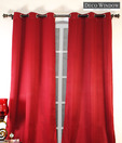 Deco Window Plain Red Curtain