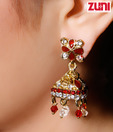 Zuni Traditional Jhumka Style Handcrafted Earrings with Free Earrings