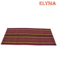 Elysia Cotton Maroon and Mustard Bedside Runner