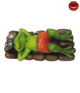 Earth Sleeping Frog Showpiece
