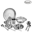 Everwel Stainless Steel Durable 14 Pcs Dinner Set