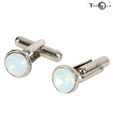 Favola Classy White Cufflinks