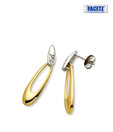 Facetz Modish 2 Tone Finish Diamond Earrings