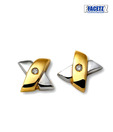Facetz Astral 2 Tone Finish Diamond Earrings