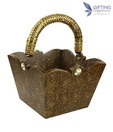 Gifting Happiness Brown & Golden Multi-utility Box