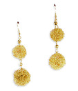 Go Hooked Glamorous Golden Ball Earrings