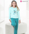 N Line Smart Sea Green Night suit