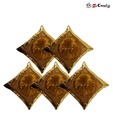 Home Candy Set Of 5 Pcs  Mustard Cushion Covers