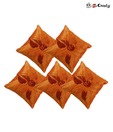 Home Candy Set Of 5 Pcs  Orange Cushion Covers