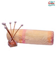 Gran Yellow & Light Pink Bath Towel