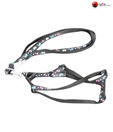 Body Set-Leash+Harness (Printed)- 0.25Inch - Dog Leash and Harness