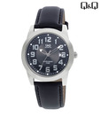 Q&Q Stylish Black Dial Watch