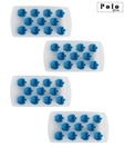 Polo Set of Four Blue Apple Trays